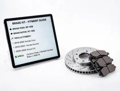 E-commerce catalog brake listing
